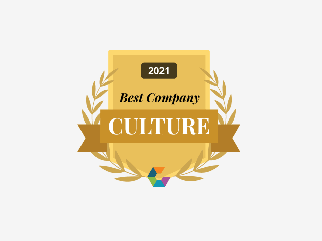 Comparably Best Company Culture badge 2021