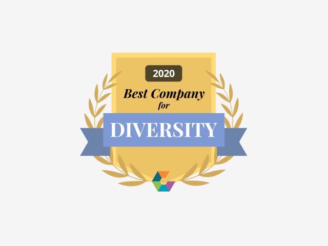Comparably Best Company for Diversity badge